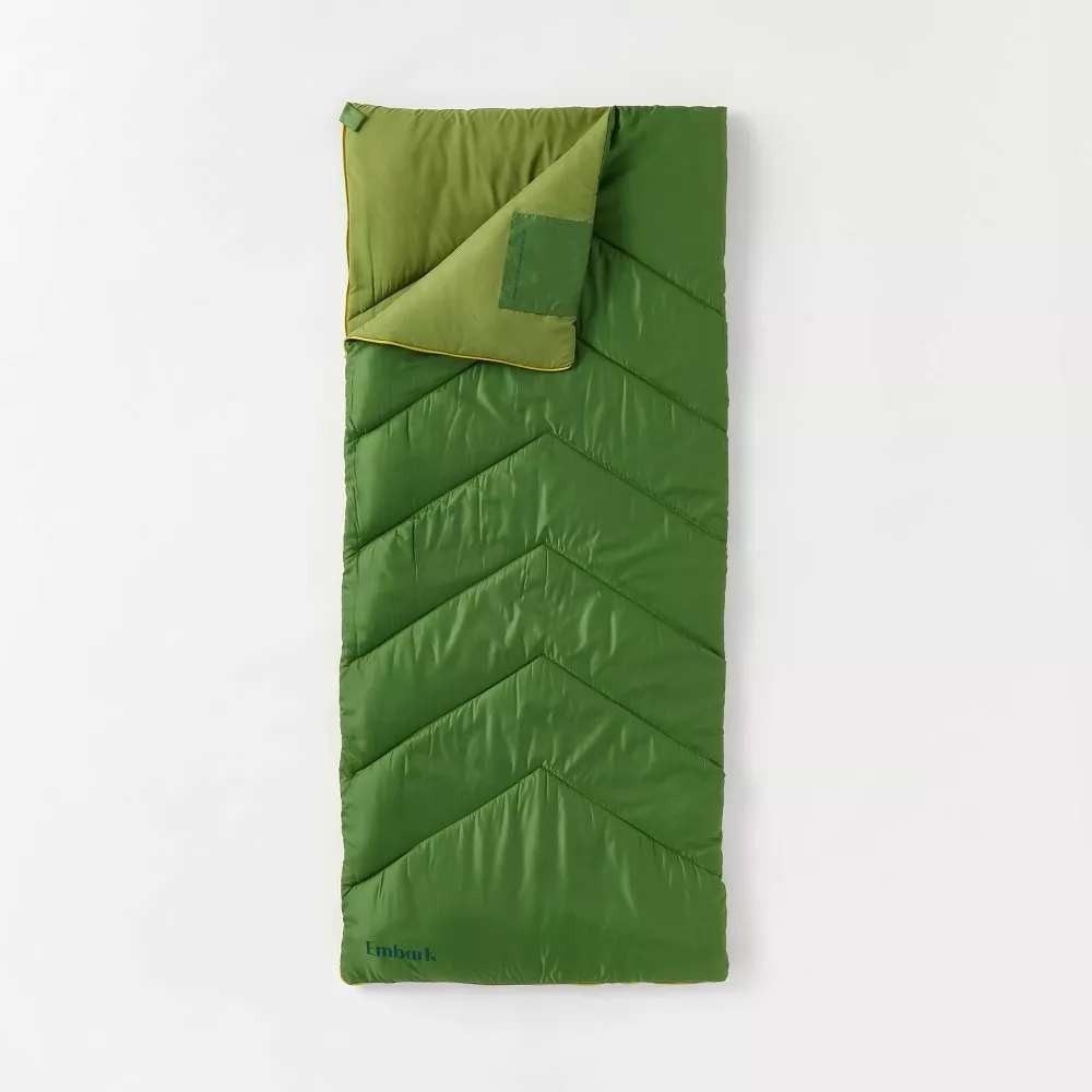 Embark Sleeping Bag 50 Degree Green Adult 1 Person New With Tags